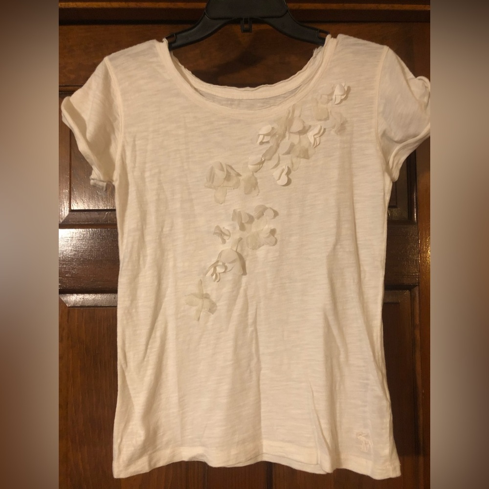 Abercrombie Kids Girls’ L Floral Patterned Short Sleeve Shirt
